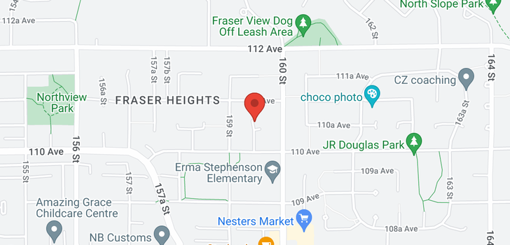 map of 15959 110A AVENUE